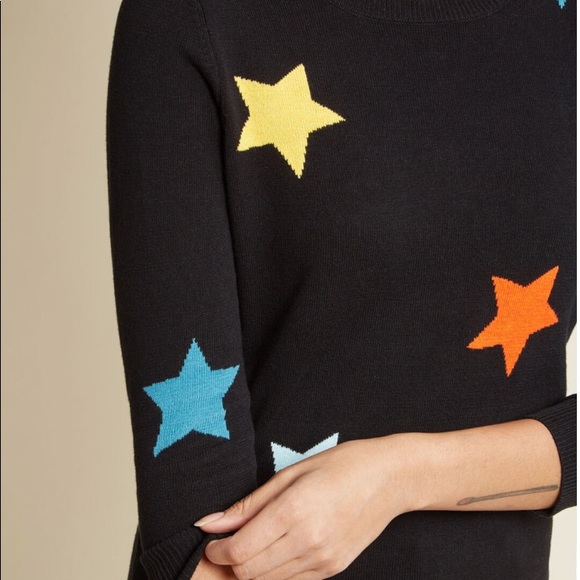 ModCloth Black Star Sweater NWT - Picture 4 of 6